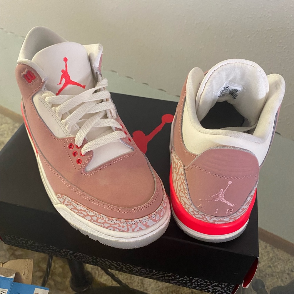 Jordan retro 3s rust pink suede